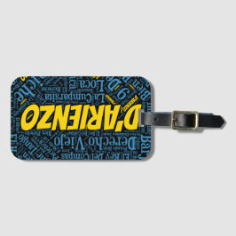 ダリエンツォタンゴワードアート ラゲッジタグ