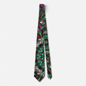 ダリオンスタイル万華鏡のように千変万化するパターンの明るい色相 ネクタイ (正面)