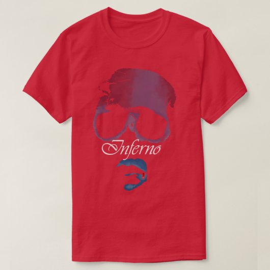 ダリオ・アルジェント・インフェルノ色 Tシャツ (デザイン正面)