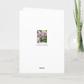 ダリカラフルアフラワーズハッピーバースデー カード (裏面)