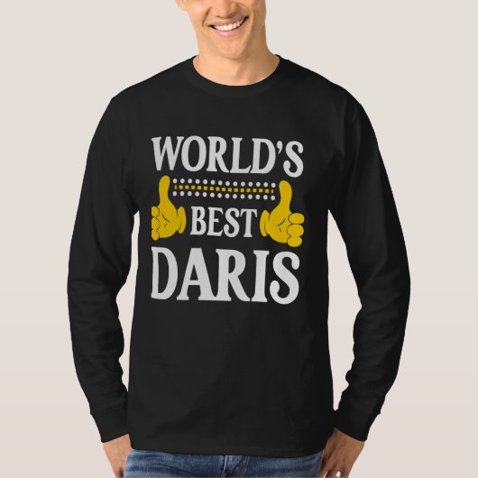 ダリス個人おもしろい名ファーストネーム最高のワールド Tシャツ (正面)