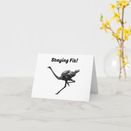 ダリランニングヒのクールアスリート動物 カード (黄色い花)