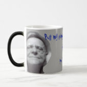 ダリンおもしろいグ・グランパス私の指グランドパを引く モーフィングマグカップ (左)