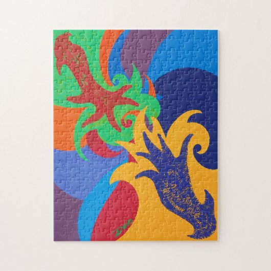 ダリン・ジョーンズインスパイアによるパズルに達する ジグソーパズル (縦)