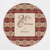 ダリークリスマス ラベル (デザイン1)