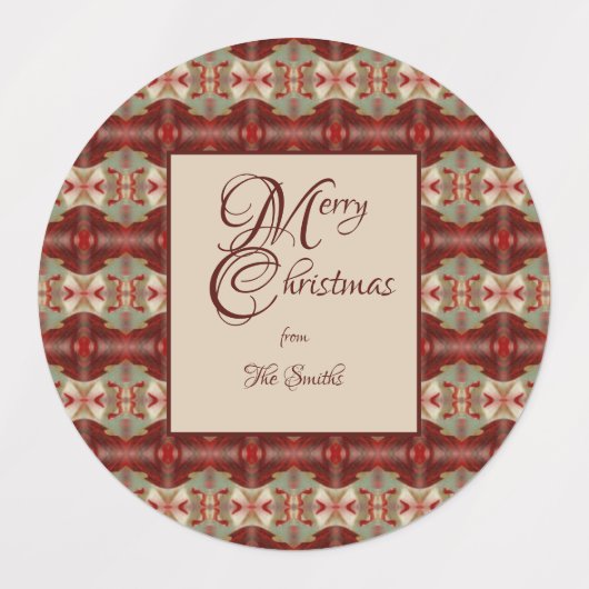 ダリークリスマス ラベル (デザイン1)