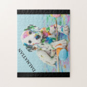 ダリ絵を描ーマの子犬のパズル。ジグソープ ジグソーパズル (縦)