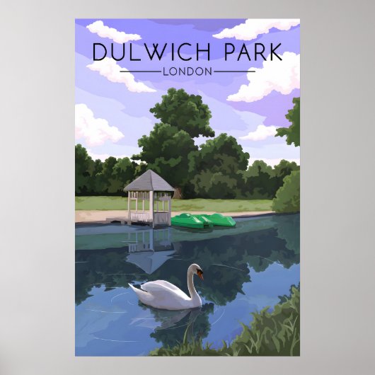 ダルウィッチ公園ロンドン旅行ポスター ポスター (正面)