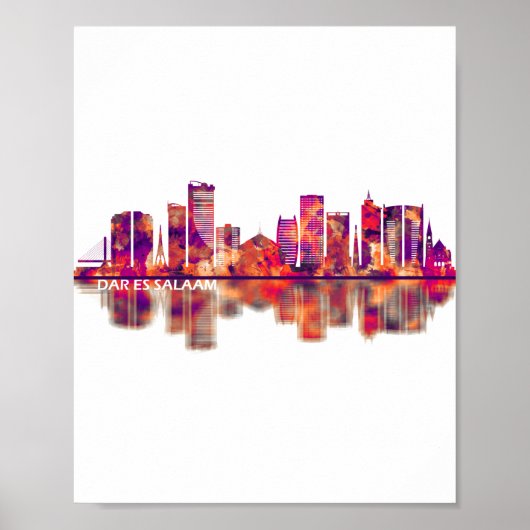 ダルエスサラアムタンザニアスカイライン ポスター (正面)