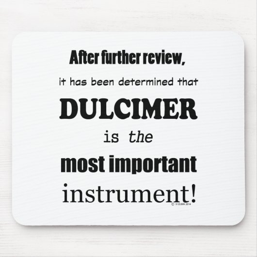 ダルシマーもっとも重要な楽器 マウスパッド (正面)