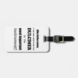 ダルシマーもっとも重要な楽器 ラゲッジタグ