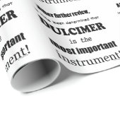 ダルシマーもっとも重要な楽器 ラッピングペーパー (ロールコーナー)