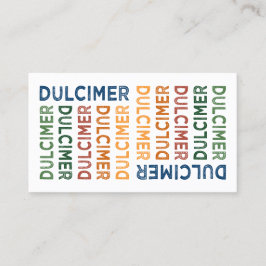 ダルシマーカラフルかわいい 名刺