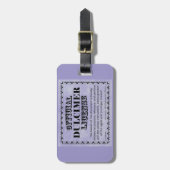 ダルシマー免許 ラゲッジタグ (正面縦)