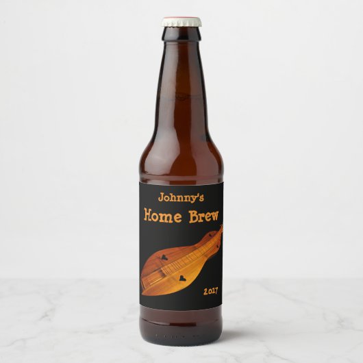 ダルシマー音楽ビールラベル ビールラベル (正面)