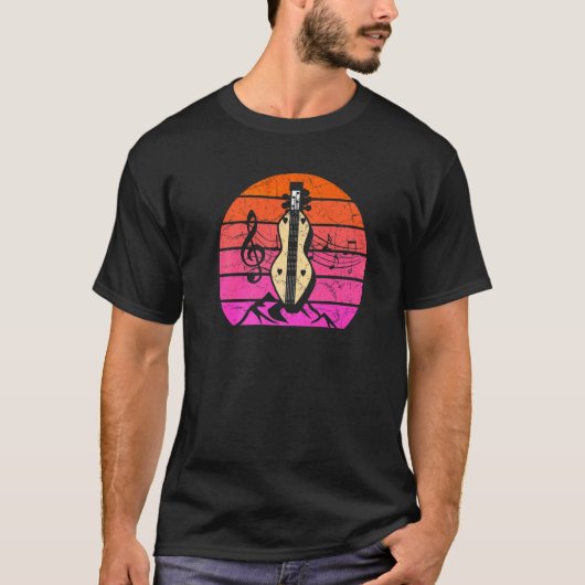 ダルシマー ギター ビンテージ ダルシマー Tシャツ (正面)