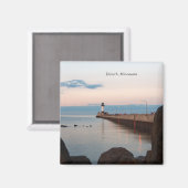 ダルスハーバー北桟橋ライトマグネットダルス， MN マグネット (正面/裏面)