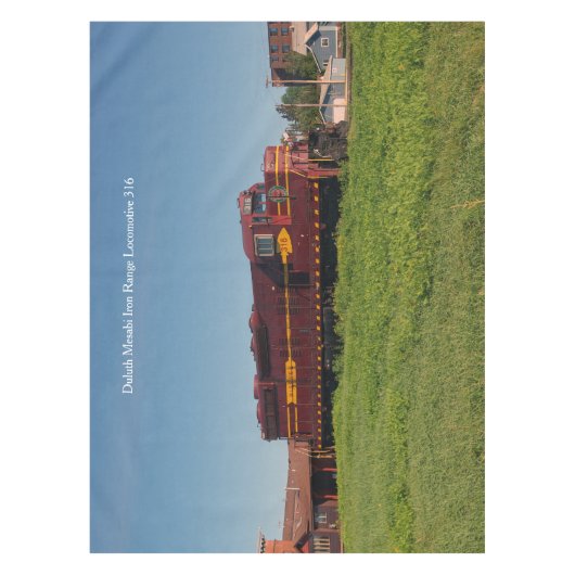 ダルスメサビアイアンレンジ機関車316テーブルクロス テーブルクロス (正面)