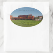 ダルスメサビアイアンレンジ機関車316 楕円形シール (バッグ)