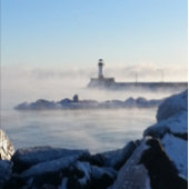 ダルスライトハウス運河パークウィンタースノーアンドアイス サンキューカード