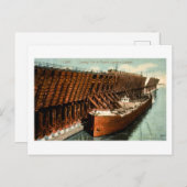 ダルス・スーペリアハーバーへの積込み鉱石 シーズンポストカード (正面/裏面)