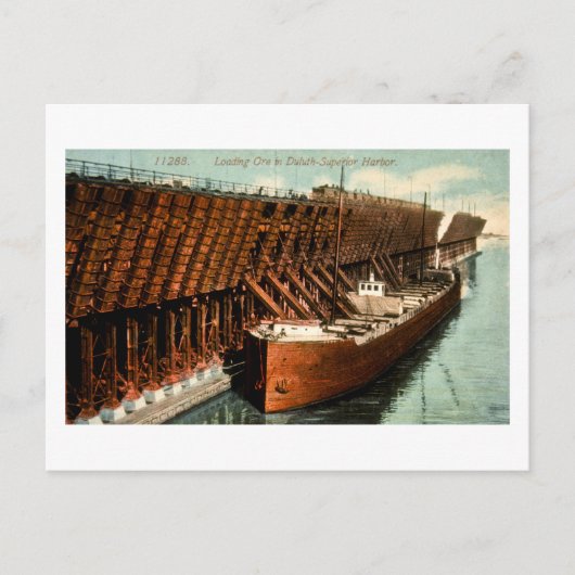 ダルス・スーペリアハーバーへの積込み鉱石 シーズンポストカード (正面)