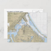 ダルス・ミネソタ航海のハーバーのグラフのポストカード ポストカード (正面/裏面)