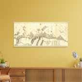 ダルス・郊外の概要地図 キャンバスプリント (インサイチュ (リビング))