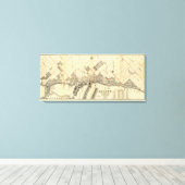 ダルス・郊外の概要地図 キャンバスプリント (インサイチュ (ウッドフロア))