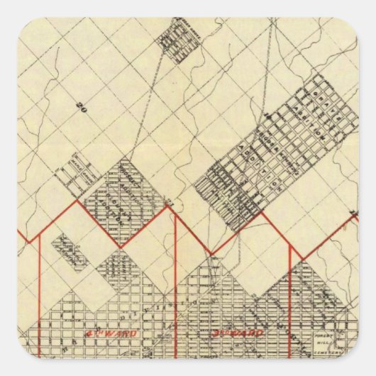 ダルス・郊外の概要地図 スクエアシール (正面)