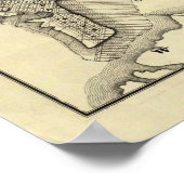 ダルス・郊外の概要地図 ポスター (角)