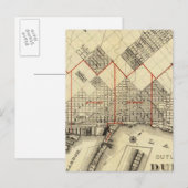 ダルス・郊外の概要地図 ポストカード (正面/裏面)