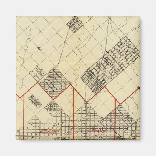 ダルス・郊外の概要地図 マグネット (正面)