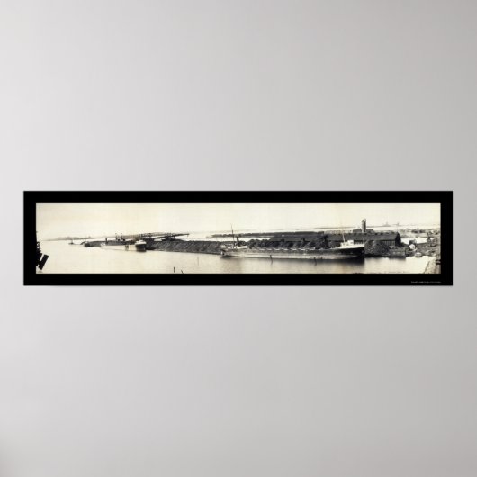 ダルスMN石炭火切り写真1907 ポスター (正面)