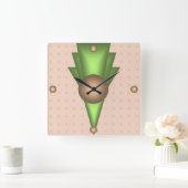 ダルダネラ スクエア壁時計 (ホーム)