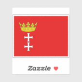 ダルチヒ市国旗（1920年～1939年） シール (シート)