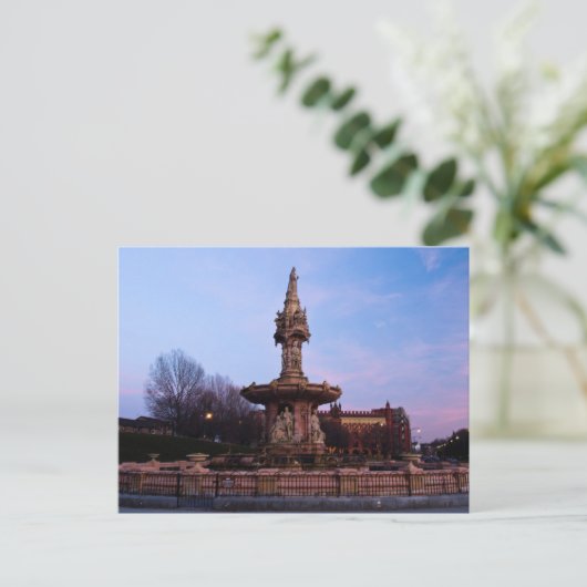 ダルトンファウンテン、グラスゴーはがき ポストカード (スタンド正面)