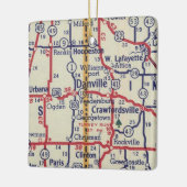 ダルビルINヴィンテージの地図 セラミックオーナメント (左)