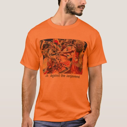 ダルフールの反逆者:  Janjaweedに対して Tシャツ (正面)