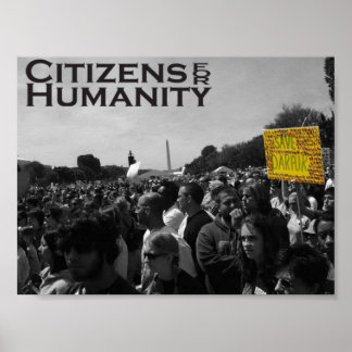 ダルフールの抗議 ポスター