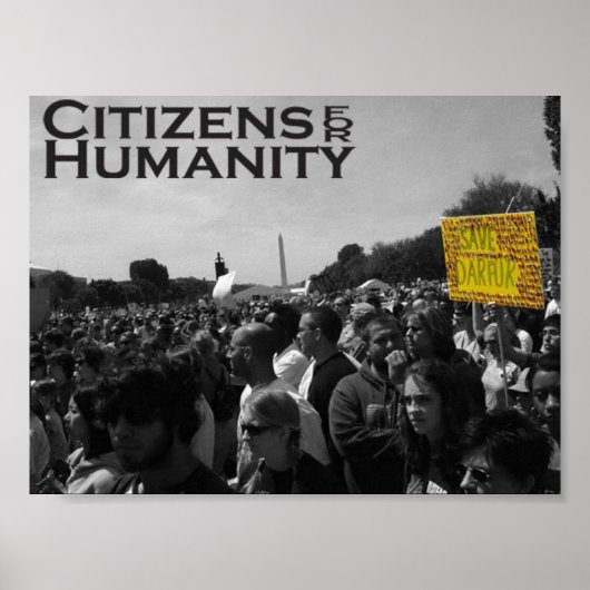 ダルフールの抗議 ポスター (正面)