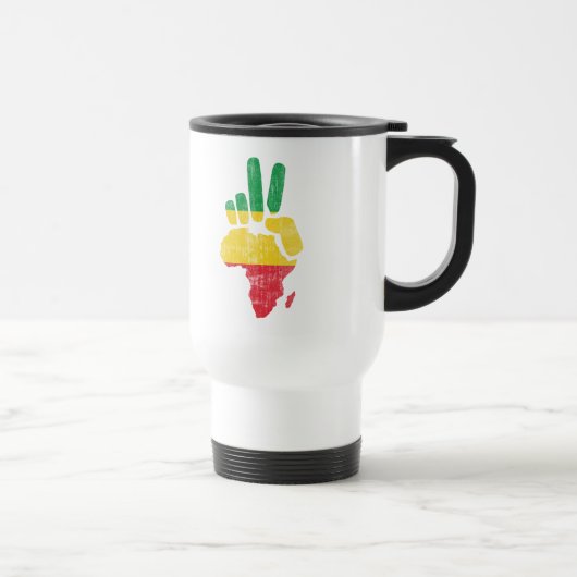 ダルフールアフリカの平和手 トラベルマグ (右)