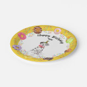 ダルマおもしろいティアンバースデーパーティー紙プレート ペーパープレート (アングル)