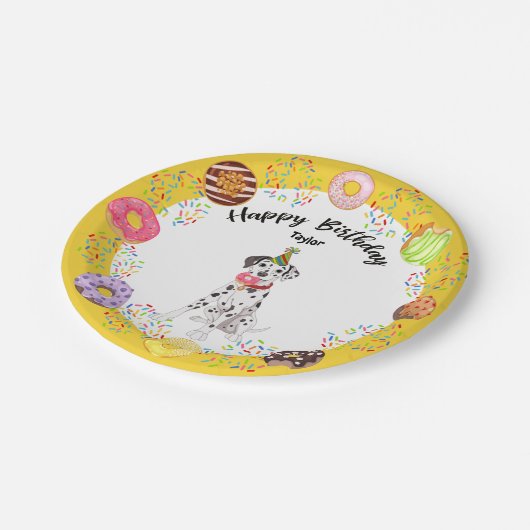 ダルマおもしろいティアンバースデーパーティー紙プレート ペーパープレート (アングル)