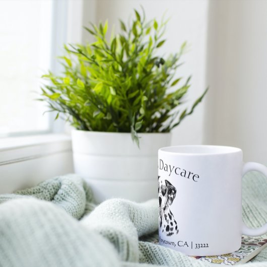 ダルマおもしろいティアン犬ビジネス ジャンボコーヒーマグカップ