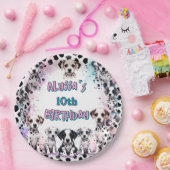 ダルマお洒落ティアンパピー誕生日パーティー ペーパープレート (パーティー)