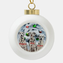 ダルマのクリスマス セラミックボールオーナメント