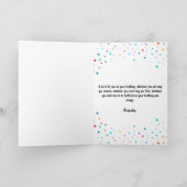 ダルマよくはしゃぐティアンドッグウィズケーキ誕生日 カード (内部)