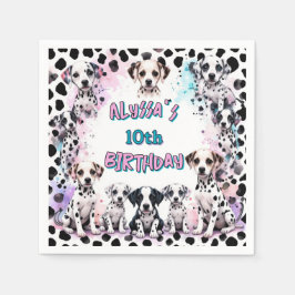 ダルマよくはしゃぐティアンパピスバースデーパーティー スタンダードカクテルナプキン