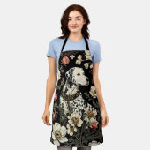 ダルマエレガントーチ・ウィリアム・モリスインスパイア エプロン (着用した状態)